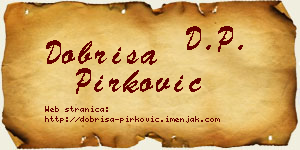 Dobriša Pirković vizit kartica